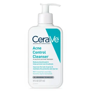CeraVe Acne Control Face Cleanser with 2% Salicylic Acid to Clear & Prevent Acne