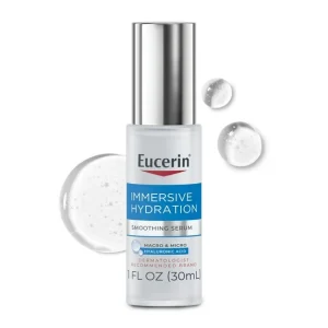 Eucerin Immersive Hydration Smoothing Face Serum with Hyaluronic Acid, 1 fl oz